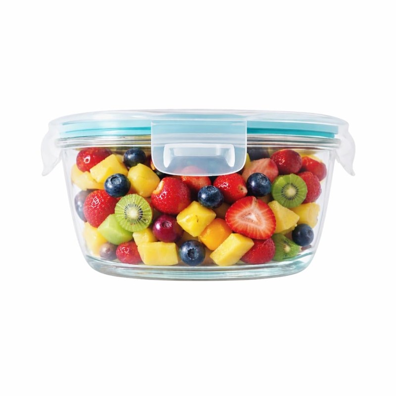 Round Glass Food Storage Container with Airtight Locking Lid | Leakproof BPA-Free Lunch Box for Men | Snap Lock Clips | Microwave Oven Freezer Dishwasher Safe Bowl for Kitchen 1Pc 400 ML Round Glass Food Storage Container with Airtight Locking Lid | Leakproof BPA-Free Lunch Box for Men | Snap Lock Clips | Microwave Oven Freezer Dishwasher Safe Bowl for Kitchen 1Pc 400 ML
