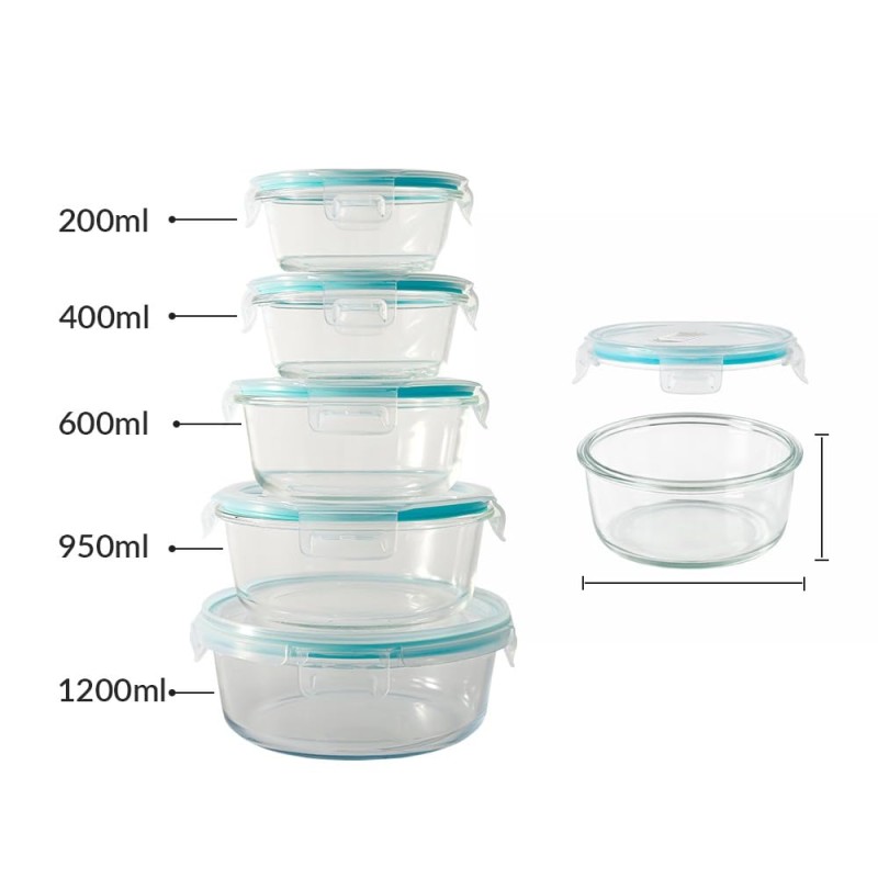 Round Glass Food Storage Container with Airtight Locking Lid | Leakproof BPA-Free Lunch Box for Men | Snap Lock Clips |Microwave Oven Freezer Dishwasher Safe Bowl for Kitchen 1Pc 620 ML Round Glass Food Storage Container with Airtight Locking Lid | Leakproof BPA-Free Lunch Box for Men | Snap Lock Clips |Microwave Oven Freezer Dishwasher Safe Bowl for Kitchen 1Pc 620 ML