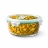 Round Glass Food Storage Container with Airtight Locking Lid | Leakproof BPA-Free Lunch Box for Men | Snap Lock Clips |Microwave Oven Freezer Dishwasher Safe Bowl for Kitchen 1Pc 620 ML Round Glass Food Storage Container with Airtight Locking Lid | Leakproof BPA-Free Lunch Box for Men | Snap Lock Clips |Microwave Oven Freezer Dishwasher Safe Bowl for Kitchen 1Pc 620 ML