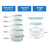 Round Glass Food Storage Container with Airtight Locking Lid | Leakproof BPA-Free Lunch Box for Men | Snap Lock Clips |Microwave Oven Freezer Dishwasher Safe Bowl for Kitchen 1Pc 950 ML Round Glass Food Storage Container with Airtight Locking Lid | Leakproof BPA-Free Lunch Box for Men | Snap Lock Clips |Microwave Oven Freezer Dishwasher Safe Bowl for Kitchen 1Pc 950 ML