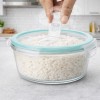 Round Glass Food Storage Container with Airtight Locking Lid | Leakproof BPA-Free Lunch Box for Men | Snap Lock Clips |Microwave Oven Freezer Dishwasher Safe Bowl for Kitchen 1Pc 1200 ML Round Glass Food Storage Container with Airtight Locking Lid | Leakproof BPA-Free Lunch Box for Men | Snap Lock Clips |Microwave Oven Freezer Dishwasher Safe Bowl for Kitchen 1Pc 1200 ML