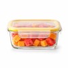 Rectangle Food Storage Container with Airtight Glass Lid | Borosilicate Glass Container for Lunchbox | Microwave & Dishwasher Safe | Transparent Ideal for Kitchen Use 1pc & 370ml Rectangle Food Storage Container with Airtight Glass Lid | Borosilicate Glass Container for Lunchbox | Microwave & Dishwasher Safe | Transparent Ideal for Kitchen Use 1pc & 370ml