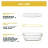 Rectangle Food Storage Container with Airtight Glass Lid | Borosilicate Glass Container for Lunchbox | Microwave & Dishwasher Safe | Transparent Ideal for Kitchen Use 1pc & 370ml Rectangle Food Storage Container with Airtight Glass Lid | Borosilicate Glass Container for Lunchbox | Microwave & Dishwasher Safe | Transparent Ideal for Kitchen Use 1pc & 370ml