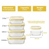 Rectangle Food Storage Container with Airtight Glass Lid | Borosilicate Glass Container for Lunchbox | Microwave & Dishwasher Safe | Transparent Ideal for Kitchen Use 1pc & 370ml Rectangle Food Storage Container with Airtight Glass Lid | Borosilicate Glass Container for Lunchbox | Microwave & Dishwasher Safe | Transparent Ideal for Kitchen Use 1pc & 370ml