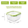 Premium Square Glass Food Storage Container Set with Airtight Lid | Microwave & Dishwasher Safe | Borosilicate Glass Container for Lunchbox 1Pc & 320 ML Transparent Glass Containers Office Premium Square Glass Food Storage Container Set with Airtight Lid | Microwave & Dishwasher Safe | Borosilicate Glass Container for Lunchbox 1Pc & 320 ML Transparent Glass Containers Office