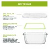 Premium Square Glass Food Storage Container Set with Airtight Lid | Microwave & Dishwasher Safe | Borosilicate Glass Container for Lunchbox 1Pc & 320 ML Transparent Glass Containers Office Premium Square Glass Food Storage Container Set with Airtight Lid | Microwave & Dishwasher Safe | Borosilicate Glass Container for Lunchbox 1Pc & 320 ML Transparent Glass Containers Office