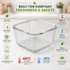 Premium Square Glass Food Storage Container Set with Airtight Lid | Microwave & Dishwasher Safe | Borosilicate Glass Container for Lunchbox 1Pc & 320 ML Transparent Glass Containers Office Premium Square Glass Food Storage Container Set with Airtight Lid | Microwave & Dishwasher Safe | Borosilicate Glass Container for Lunchbox 1Pc & 320 ML Transparent Glass Containers Office