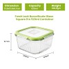 Premium Square Glass Food Storage Container Set with Airtight Lid | Microwave & Dishwasher Safe | Borosilicate Glass Container for Lunchbox 1Pc & 520 ML Transparent Glass Containers Office Premium Square Glass Food Storage Container Set with Airtight Lid | Microwave & Dishwasher Safe | Borosilicate Glass Container for Lunchbox 1Pc & 520 ML Transparent Glass Containers Office