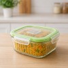Premium Square Glass Food Storage Container Set with Airtight Lid | Microwave & Dishwasher Safe | Borosilicate Glass Container for Lunchbox 1Pc & 520 ML Transparent Glass Containers Office Premium Square Glass Food Storage Container Set with Airtight Lid | Microwave & Dishwasher Safe | Borosilicate Glass Container for Lunchbox 1Pc & 520 ML Transparent Glass Containers Office