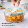 Fresh Lock Borosilicate Glass Pro Round Food Storage Container with Airtight Clip Lock Lid | 1Pc 620 ml | Leakproof & BPA Free, Microwave Freezer Safe Lunch Box | Kitchen Storage for Meal Fresh Lock Borosilicate Glass Pro Round Food Storage Container with Airtight Clip Lock Lid | 1Pc 620 ml | Leakproof & BPA Free, Microwave Freezer Safe Lunch Box | Kitchen Storage for Meal