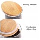Swissboro Elora Bamboo Lid Borosilicate Glass Round Jar 1 pc- 500ml