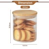 Elora Bamboo Lid Borosilicate Glass Round Jar 1 pc- 500ml Elora Bamboo Lid Borosilicate Glass Round Jar 1 pc- 500ml
