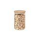 SwissBoro Elora Bamboo Lid Borosilicate Glass Round Jar 1 pc- 750ml