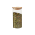 Swissboro Elora Bamboo Lid Borosilicate Glass Round Jar 1 pc- 100ml