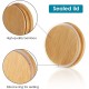 Swissboro Elora Bamboo Lid Borosilicate Glass Round Jar 1 pc- 100ml