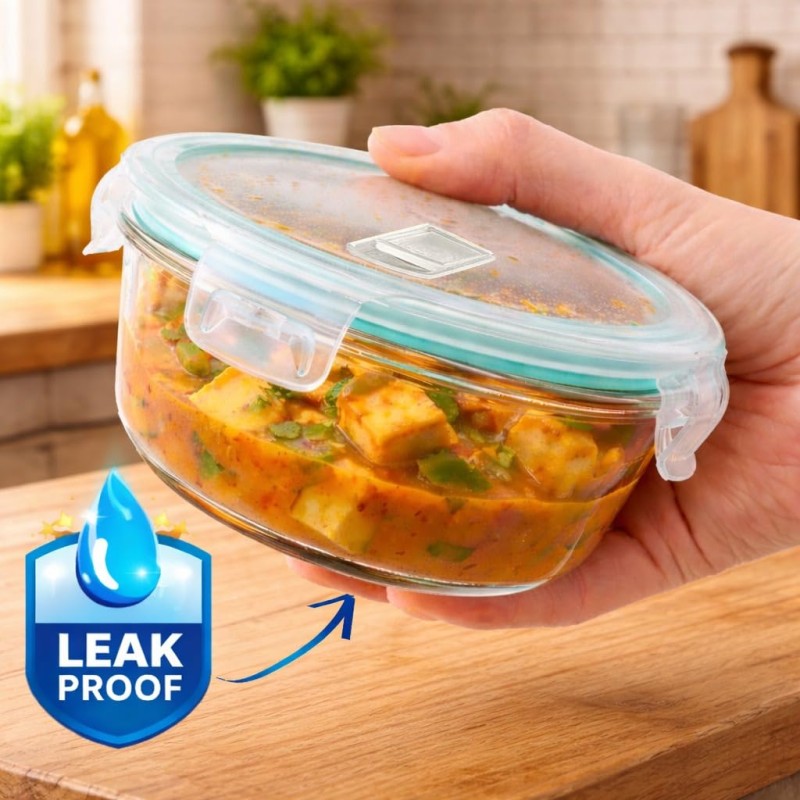 Swissboro Almaty 3 Pcs Round Lunch Box with Bag- 400 ML