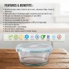 Swissboro Almaty 3 Pcs Round Lunch Box with Bag- 400 ML