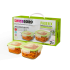 Swissboro Phoenix Square Container Set of 2 Pcs- 320 + 520 ML