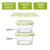 Phoenix Glass Square Glass Food Storage Container Set – 320ml & 520ml (Set of 2) | Airtight Leakproof Lids | BPA-Free | Microwave, Freezer & Dishwasher Safe | Premium Gift Box Pack Phoenix Glass Square Glass Food Storage Container Set – 320ml & 520ml (Set of 2) | Airtight Leakproof Lids | BPA-Free | Microwave, Freezer & Dishwasher Safe | Premium Gift Box Pack
