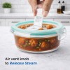 Phoenix Borosilicate Glass Round Container Set (2 Pcs – 400ml + 620ml) | 100% Borosilicate Glass | Airtight & Leakproof Lid | Microwave, Freezer & Dishwasher Safe | Food Storage Lunch Box Phoenix Borosilicate Glass Round Container Set (2 Pcs – 400ml + 620ml) | 100% Borosilicate Glass | Airtight & Leakproof Lid | Microwave, Freezer & Dishwasher Safe | Food Storage Lunch Box
