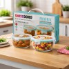 Phoenix Borosilicate Glass Round Container Set (2 Pcs – 400ml + 620ml) | 100% Borosilicate Glass | Airtight & Leakproof Lid | Microwave, Freezer & Dishwasher Safe | Food Storage Lunch Box Phoenix Borosilicate Glass Round Container Set (2 Pcs – 400ml + 620ml) | 100% Borosilicate Glass | Airtight & Leakproof Lid | Microwave, Freezer & Dishwasher Safe | Food Storage Lunch Box