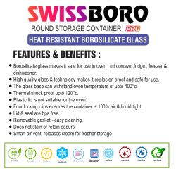 Swissboro Phoenix Pro Round Container Set of 2 Pc-400+620