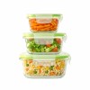 Phoenix Square Container Glass | Lunch Box for Women & Men School Kids | Microwave Safe Leak Proof Airtight Lunch Boxes 320 ML + 520 ML + 800 ML Set of 3 with Gift Bag | Tiffin for Office Phoenix Square Container Glass | Lunch Box for Women & Men School Kids | Microwave Safe Leak Proof Airtight Lunch Boxes 320 ML + 520 ML + 800 ML Set of 3 with Gift Bag | Tiffin for Office