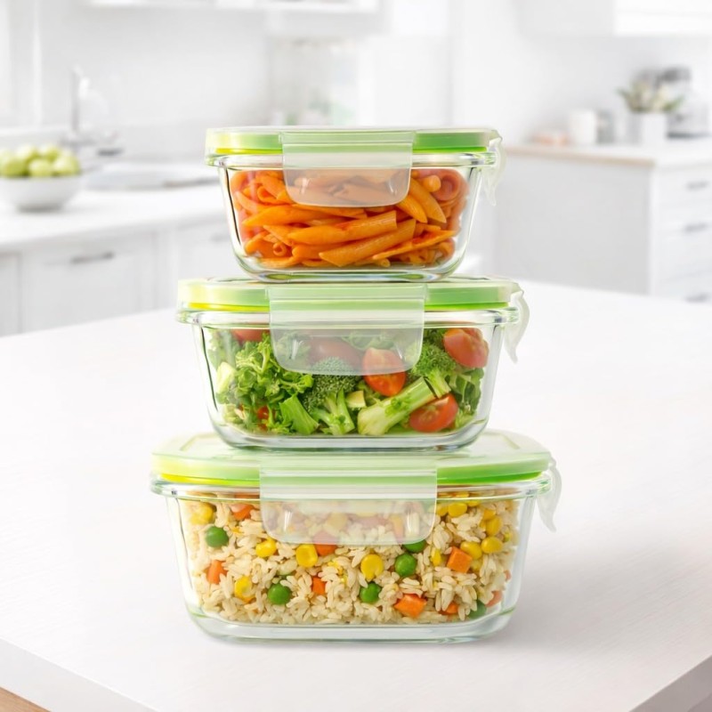 Phoenix Square Container Glass | Lunch Box for Women & Men School Kids | Microwave Safe Leak Proof Airtight Lunch Boxes 320 ML + 520 ML + 800 ML Set of 3 with Gift Bag | Tiffin for Office Phoenix Square Container Glass | Lunch Box for Women & Men School Kids | Microwave Safe Leak Proof Airtight Lunch Boxes 320 ML + 520 ML + 800 ML Set of 3 with Gift Bag | Tiffin for Office