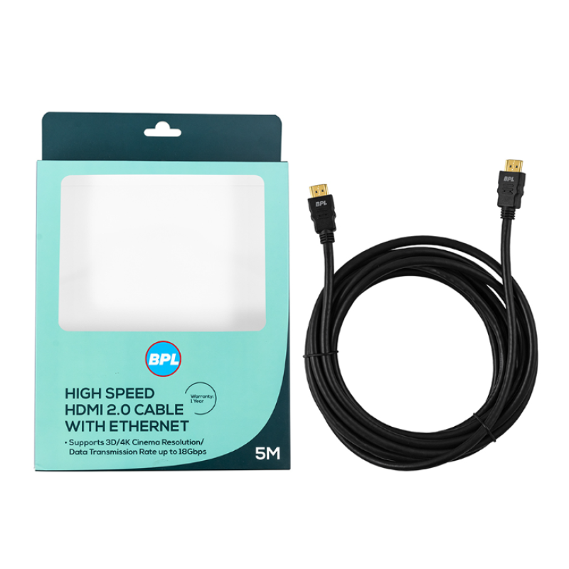 BPL BHDMI102 5 metre HDMI Cable, Black