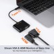 CableCreation USB C to HDMI VGA Adapter, USB Type C to HDMI 4K 60Hz VGA 1080P 60Hz Converter Compatible with Galaxy S22 Ultra/S20, MacBook Pro 2020, iPad Pro 2020, Dell XPS 13/15, Surface Go