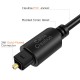 CableCreation 6 FT Digital Fiber Optical Toslink Cable Gold Plated for Home Theater, Sound Bar, TV, PS4, Xbox, VD/CD Player,Blu-ray Players,Game Console& More,Black 1.8m