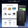 ORICO 2.5 External Hard Drive Enclosure, SATA III to USB Type C for HDD/SSD Below 9.5mm Thickness, Tool Free Installation, [Supports UASP] - Black