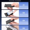 ORICO 2.5 External Hard Drive Enclosure, SATA III to USB Type C for HDD/SSD Below 9.5mm Thickness, Tool Free Installation, [Supports UASP] - Black