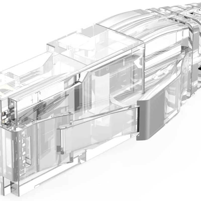CableCreation RJ45 Connectors, 50-Pack Cat6 Connector, Cat6/Cat5 8P8C Modular Plug Ends with Relief Boots for Solid Wire and Standard Cable, Transparent CableCreation RJ45 Connectors, 50-Pack Cat6 Connector, Cat6/Cat5 8P8C Modular Plug Ends with Relief Boots for Solid Wire and Standard Cable, Transparent