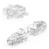 CableCreation RJ45 Connectors, 50-Pack Cat6 Connector, Cat6/Cat5 8P8C Modular Plug Ends with Relief Boots for Solid Wire and Standard Cable, Transparent CableCreation RJ45 Connectors, 50-Pack Cat6 Connector, Cat6/Cat5 8P8C Modular Plug Ends with Relief Boots for Solid Wire and Standard Cable, Transparent