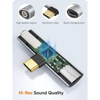 CableCreation USB Type C to Headphone Audio Adapter with PD