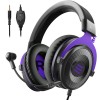 EKSA E900 Gaming Headset for Xbox - PC Headset Wired Gaming Headphones with Noise Canceling Mic, Over Ear Headphones Compatible with PS4, Xbox One, Nintendo Switch, PC, Mac, Laptop?PURPLE)