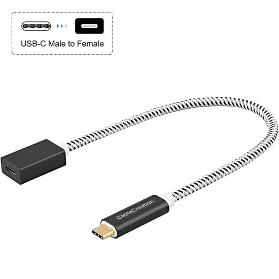 USB C Extension Cable Gen 2/10Gbps 3.3FT, USB 3.1 Type C Male to Female Extension Cable, Support 4K Video Audio Transfer Compatible with Macbook Pro, Samsung Galaxy S23 ultra S22 S22 Ultra S10 Note 8