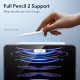 ESR for iPad Pro 11 inch Case (2022/2021, 4th/3rd Generation), Transparent Matte Back Cover, Soft Protective, Supports Pencil 2, Project Zero Series Case, Frosted Black