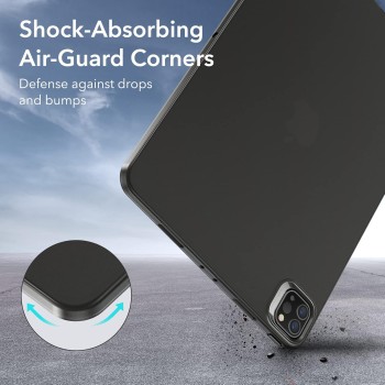 ESR for iPad Pro 11 inch Case (2022/2021, 4th/3rd Generation), Transparent Matte Back Cover, Soft Protective, Supports Pencil 2, Project Zero Series Case, Frosted Black