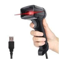 LENVII F510 Wired 2D Barcode Scanner | Plug and Play QR Code Scanner | Handheld Barcode Reader 1D Bar Code Scanner for Shop,Supermarket, Logistics, Library | Compatible with 1D & 2D Barcode Reading