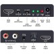 Sprugal HDMI Audio Extractor Dolby Digital/DTS HDR10 4k 60HZ, HDMI to HDMI with Audio Optical Toslink SPDIF + 3.5mm/RCA Stereo HDMI to Audio Converter Adapter HDMI 2.0b, Supports ARC, 18Gpbs Bandwidth