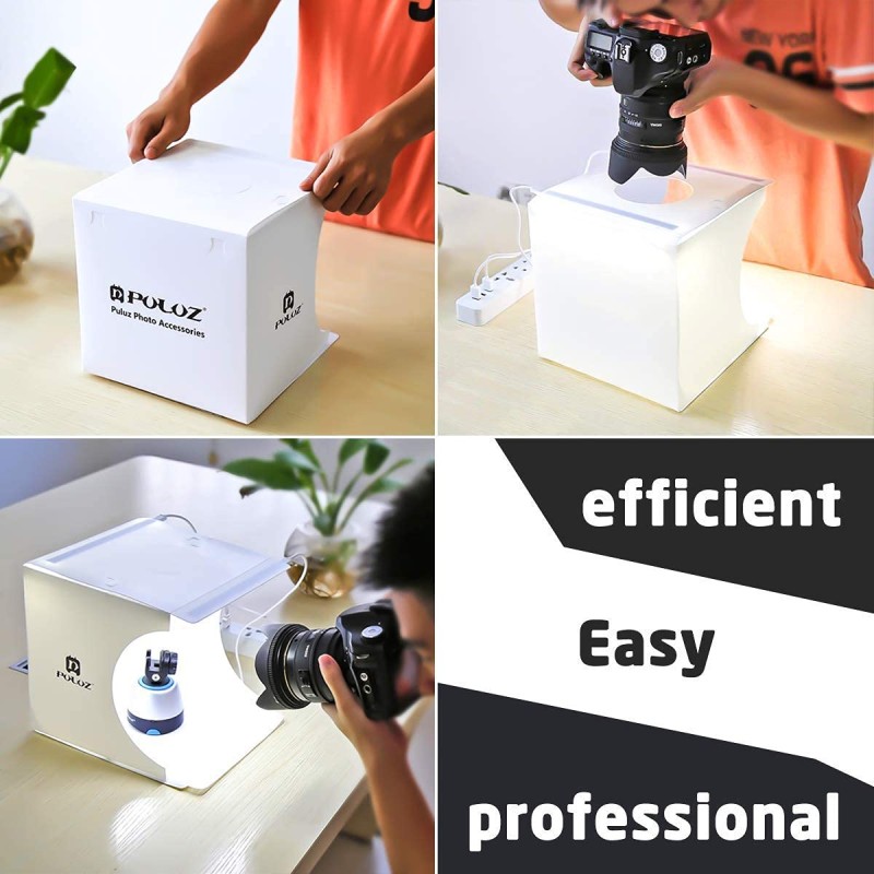 Verilux� Mini Photo Studio Super Bright Photography Light Box Lightbox Portable Shooting Light Tent with 6 Colors Photography Backdrops Waterproof Background Screen Carrying Bag (20cm*20cm)