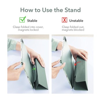 ESR for iPad Pro 11 " Case (2022/2021, 4th/3rd Generation), Translucent St& Case, iPad Pro Cover with Clasp, Auto Sleep & Wake, Pencil 2 Wireless Charging, Ascend Trifold Case, Black ESR for iPad Pro 11 " Case (2022/2021, 4th/3rd Generation), Translucent St& Case, iPad Pro Cover with Clasp, Auto Sleep & Wake, Pencil 2 Wireless Charging, Ascend Trifold Case, Black