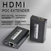 Sprugal HDMI Extender 60m (Transmitter and Receiver) 1080p@60Hz, 3D, Over Single Cat6/Cat6e/Cat 7 Cable Full HD Uncompressed Transmit Up to 196 Ft(60m) || EDID and POC Function Supported || Zero Latency