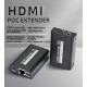 Sprugal HDMI Extender 60m (Transmitter and Receiver) 1080p@60Hz, 3D, Over Single Cat6/Cat6e/Cat 7 Cable Full HD Uncompressed Transmit Up to 196 Ft(60m) || EDID and POC Function Supported || Zero Latency