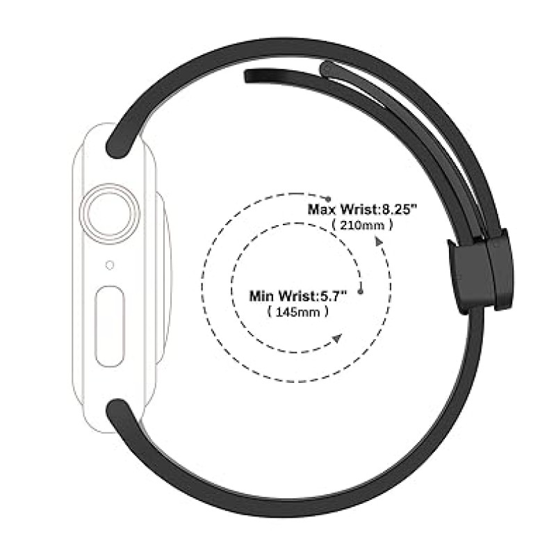 VEMIGON Compatible with Apple Watch Straps 46mm 45mm 44mm 42mm 49mm 41mm 40mm 38mm Women Men, Soft Silicone Magnetic Buckle Sport Bands for iWatch Series 10 9 8 7 6 5 SE/SE2 4 3 2 1 Ultra VEMIGON Compatible with Apple Watch Straps 46mm 45mm 44mm 42mm 49mm 41mm 40mm 38mm Women Men, Soft Silicone Magnetic Buckle Sport Bands for iWatch Series 10 9 8 7 6 5 SE/SE2 4 3 2 1 Ultra