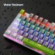 HUO JI Mechanical Gaming Keyboard Blue Switches Hot Swappable, E-YOOSO Z-88 Rainbow LED Backlit, USB Type-C Wired 81 Keys, for Desktop, PC