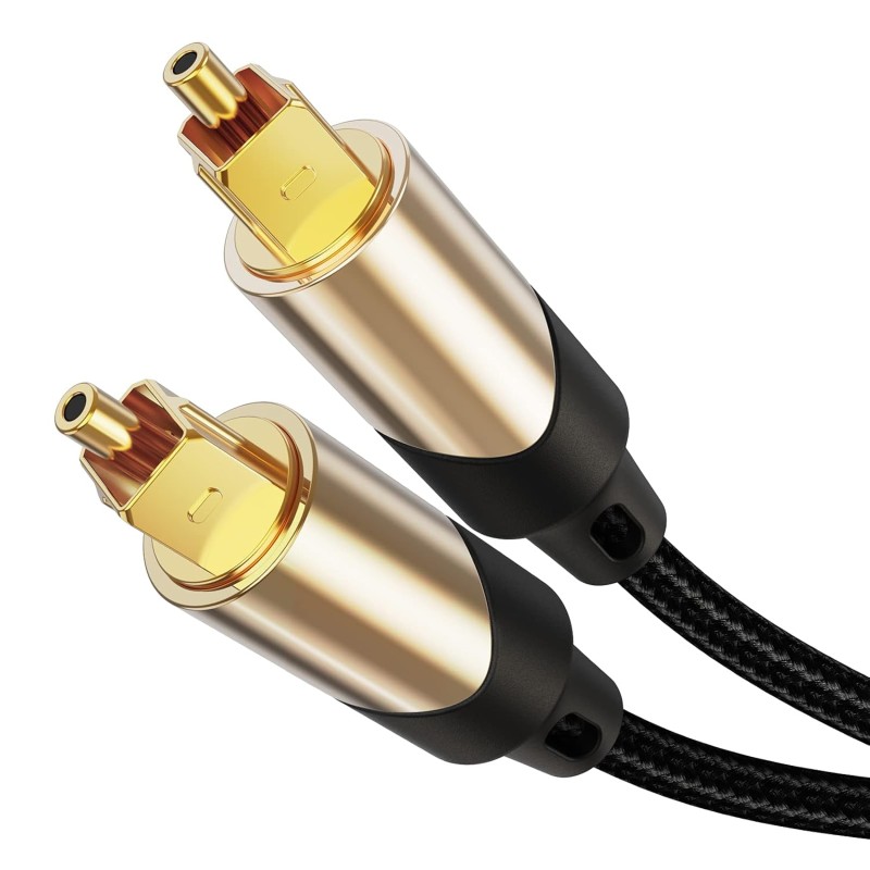 Cablecreation Toslink Cable Male To Male Digital Optical Audio Cable With Gold-Plated Connector For Home Theater, Sound Bar, Vd/Cd Player, Blu-Ray Players, Game Console And More For Television (10Ft) Cablecreation Toslink Cable Male To Male Digital Optical Audio Cable With Gold-Plated Connector For Home Theater, Sound Bar, Vd/Cd Player, Blu-Ray Players, Game Console And More For Television (10Ft)