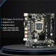 Geonix GX-H81 Motherboard | DDR3-1066, 1333, 1600 MHz | High Speed 3.0 USB | LGA 1150 Support Intel 4th Gen CPU | M.2 Slot 